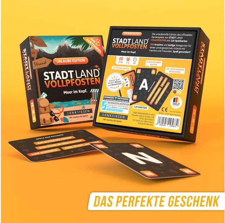 Image du produit Denkriesen - VILLE TERRE A TERRE® - Le jeu de cartes - URLAUB EDITION - "La mer en tête. (Allemand)