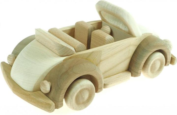 Produktbild Holzecke Spielzeugauto „VW Käfer" Cabrio - Holzauto