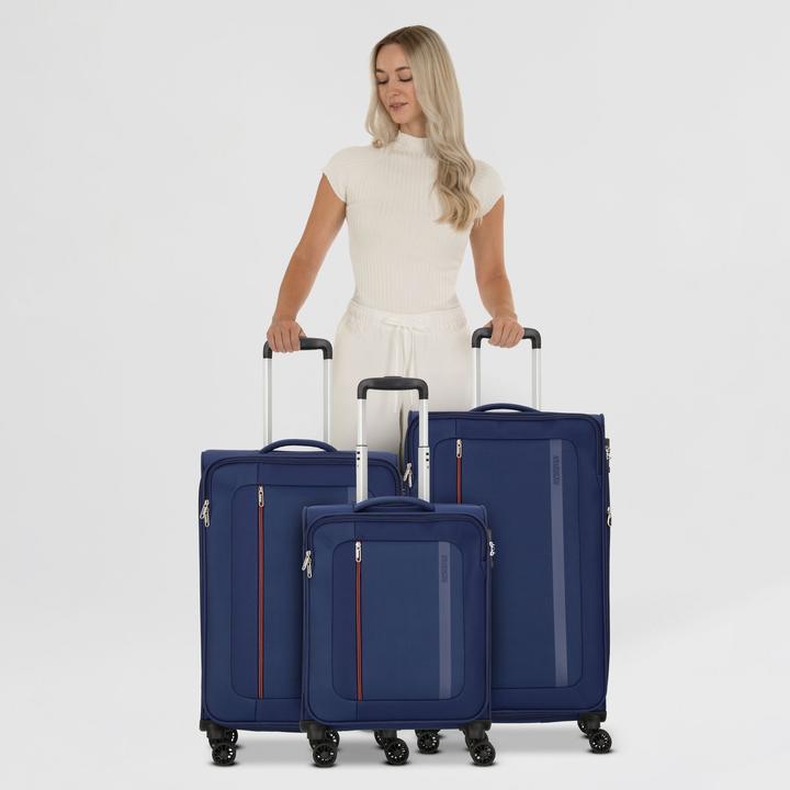 Image du produit American Tourister Blazing Ride 4 Rollen Kofferset 3-teilig mit Dehnfalte (211 l, XL (à partir de 115l))