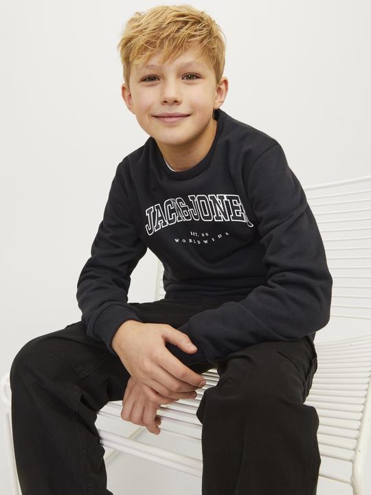 Actual product image Jack & Jones Jjecaleb Varsity Sweat Crew Neck Sn Jnr (128)
