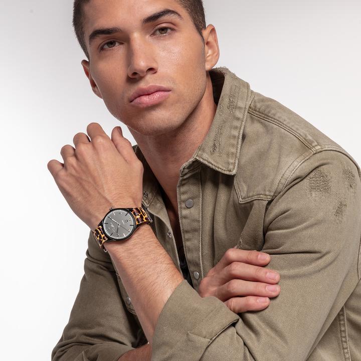 Image du produit Thomas Sabo Bracelet montre Code TS Nato Animal Print (20 mm, Textile (Natoband))