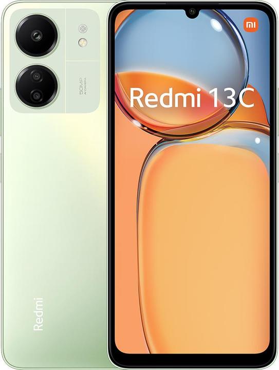 Xiaomi Redmi 13C (128 GB, Clover green, 6.74", Dual SIM, 50 Mpx, 4G)