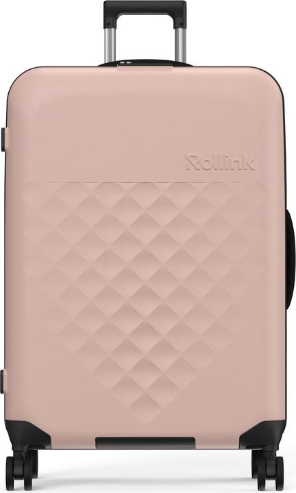 Rollink Harde koffer / Trolley / Reiskoffer - Vega 360 - 76 cm - Rose (105 l, L (90 - 115l))
