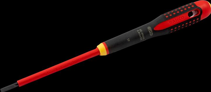 Actual product image Bahco BE-8220S - ERGO Insulated screwdriver for slotted screws with 3-component handle, VDE (Slotted screws)
