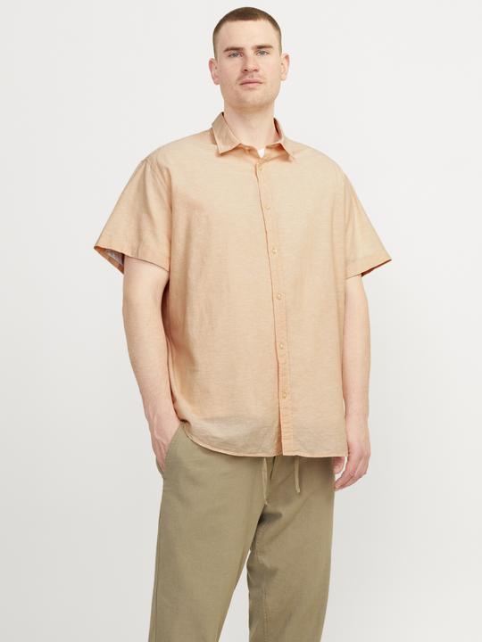 Produktbild Jack & Jones Jjelinen Blend Shirt Ss Sn Pls (6XL)