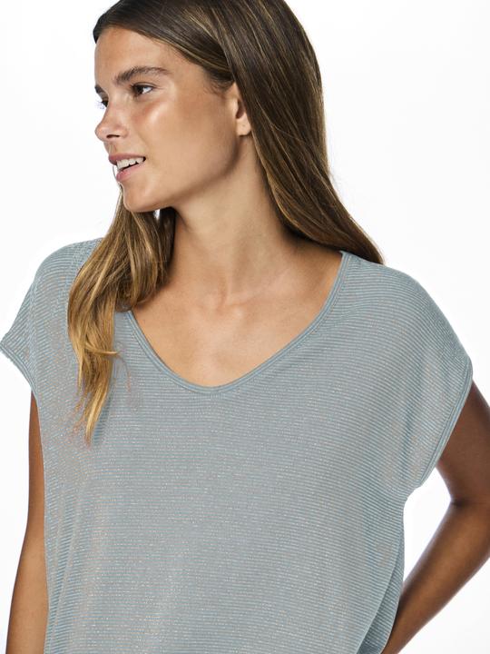 Actual product image Pieces Pcbillo Tee Lurex Stripes Noos Bc (M)