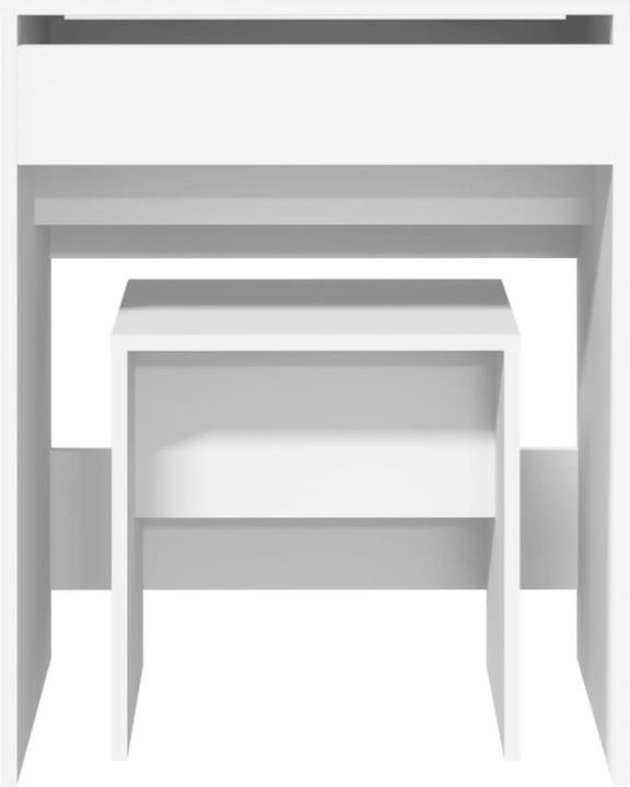 Actual product image VidaXL Dressing table with stool 60 x 40 x 113.5 cm (60 x 40 x 75 cm)