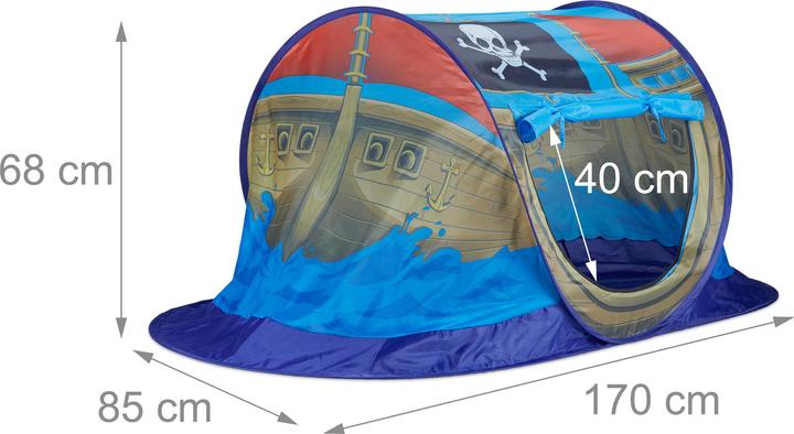 Produktbild Relaxdays Piratenschiff