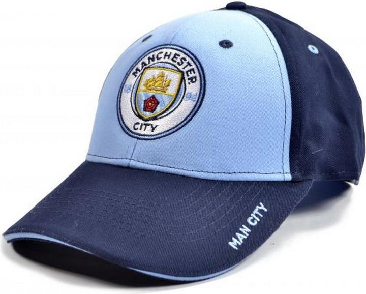 Manchester City FC Contrast Panel Baseball Cap (One Size)