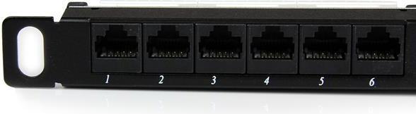 Produktbild StarTech 24 PORT 0.5U CAT5E PATCH PANEL