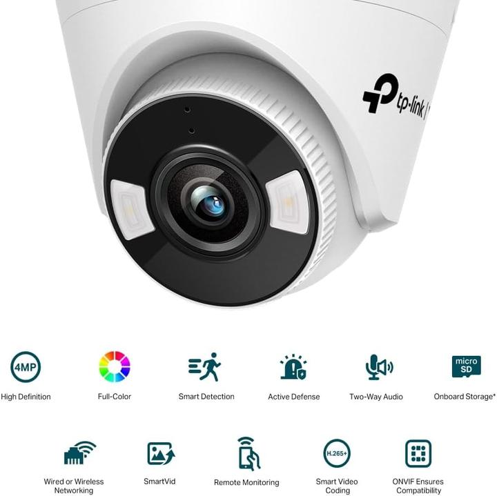 Produktbild TP-Link 4MP Full-Color Turret Network CameraSPEC (2560 x 1440 Pixels)