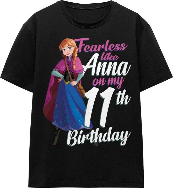 Immagine prodotto Disney Frozen Fearless Like Anna Maglietta 11 ° compleanno Adulto Unisex (XXL)