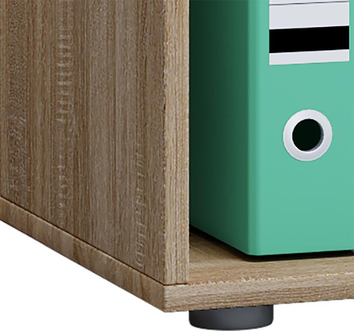 Image du produit VCM Armoire de bureau en bois Étagère à dossiers Lona 2 compartiments (70 x 40 x 74 cm)