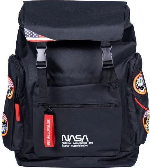 Actual product image natelo Nasa Canvas Laptop Backpack 28X15X44cm - Black
