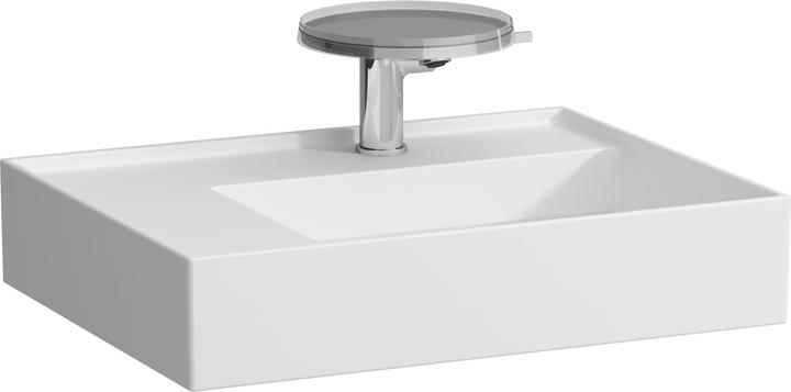 Produktbild Laufen Kartell Aufsatzwaschtisch, Ablage links, 1 Hahnloch, ohne Überlauf, 600x460mm, H818335 (690 mm, 600 mm)