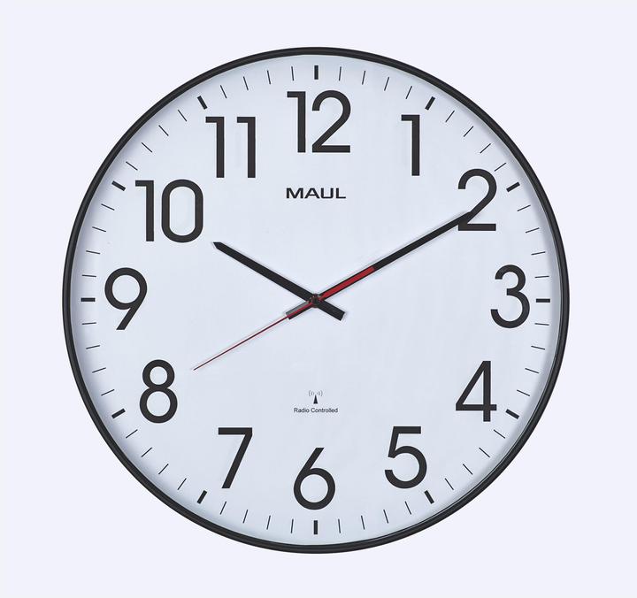 Maul Wanduhr MAULclimb Ø 47 cm Schwarz (47 cm)