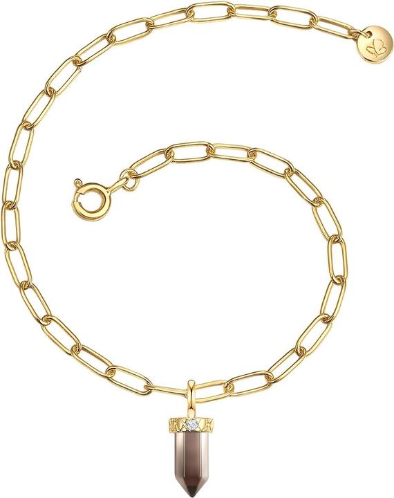 Glanzstücke München Damen Sterling Silber Zirkonia gelbgold - 26923 (18 cm, Sterling Silber)