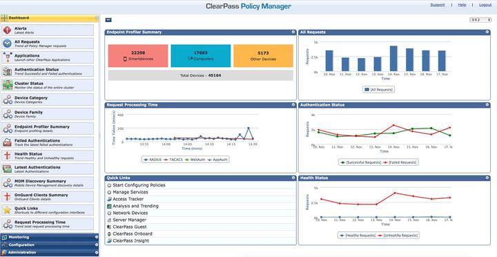 Image du produit HPE E Aruba ClearPass, nouvelle licence, accès, 100K points d'extrémité simultanés 1 an, E-STU (12 mois)