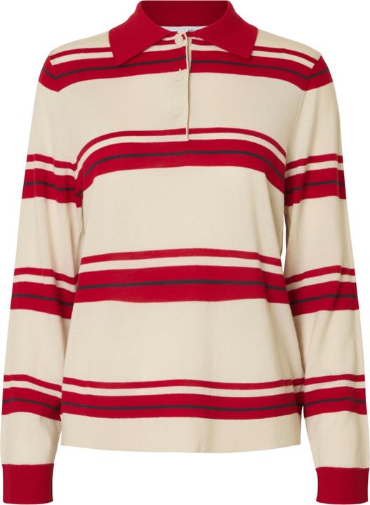 Image du produit Selected Femme 100% Merinowoll Langarm-Poloshirt (XL)
