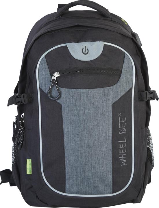 Wheel Bee Backpack Rev. Black Revolution Black / Grey, 46x32x 20 cm, LED, Batt. 2xCR2032 inkl.
