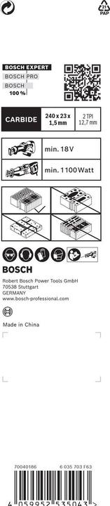 Produktbild Bosch Professional Zubehör Expert Hollow Brick S 1543 HM