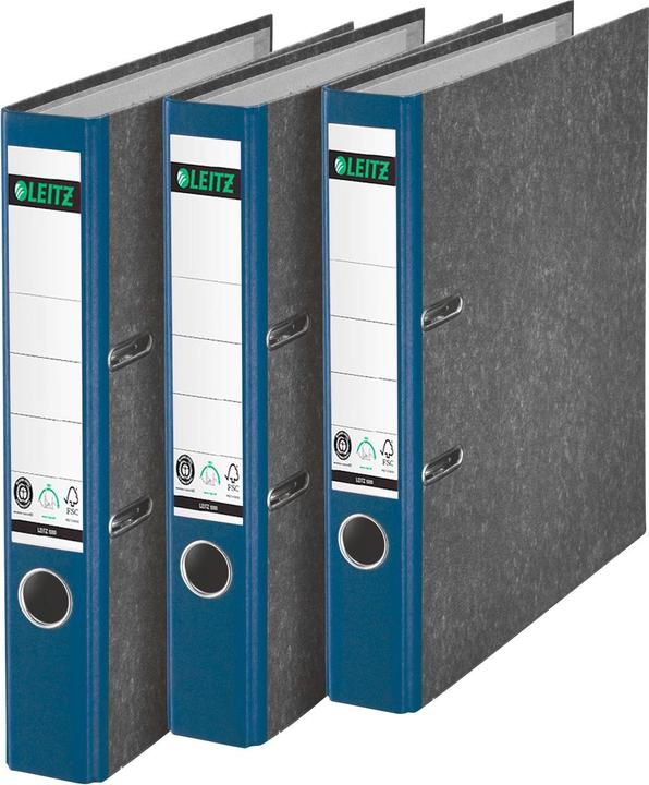 Actual product image Leitz STANDARD-ORDER A4 52MM With slots, for A4 format, cardboard (RC), back width 52mm. Pate (A4, 52 mm, 1 Piece)