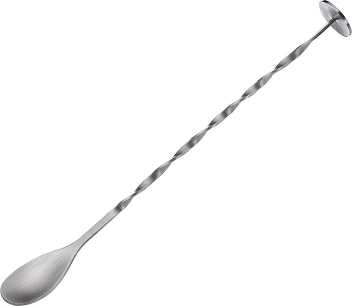 Cilio Cuillère à cocktail avec poussoir acier inoxydable satiné manche torsadé (Bar spoons + Cocktail stirrers)