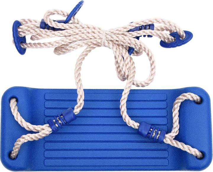 Produktbild VidaXL Schaukelsitze 2 Stk. mit Klettersteinen Blau Polyethene