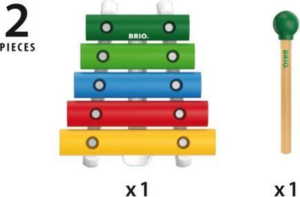 Produktbild Brio Holz Musikinstrument Xylophon (Deutsch, Französisch, Italienisch, Englisch)