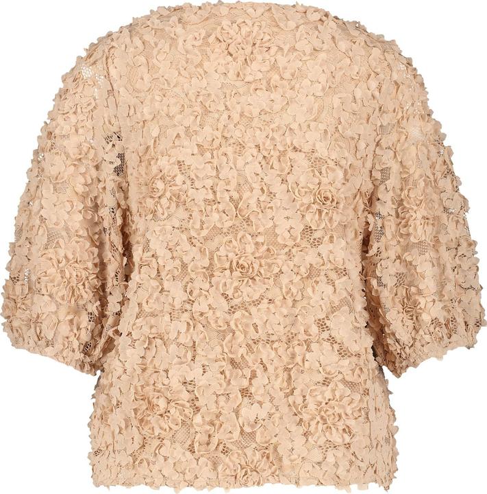 Produktbild Taifun Spitzenshirt mit Blüten-Dekor T-Shirt Kurzarm Rundhals (42)