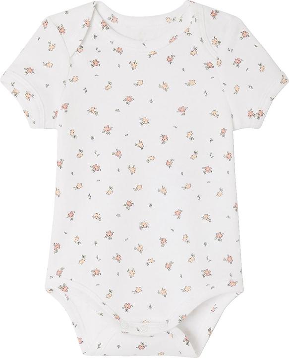 Produktbild Vertbaudet Bio-Kollektion: 5er-Pack Baby Bodys mit kurzen Ärmeln, Hase & Blumen (86)