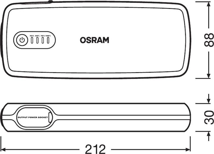 Actual product image Osram BatteryStart 400 (2000 A, 16800 mAh)