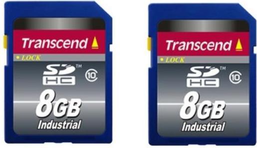 Immagine prodotto Transcend 2x TS8GSDHC10I - Scheda SD da 8 GB (industriale) (8 GB, SDHC)