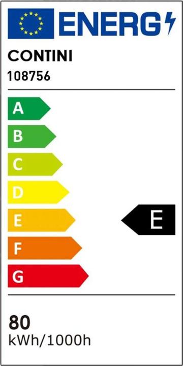 Label énergétique Contini Lampadaire de bureau (4600 lm)