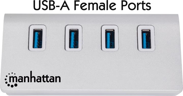 Actual product image Manhattan 163767 4x USB 3.0 (USB-A, 4 Ports)