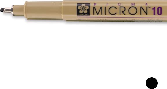 Actual product image Sakura Pigma Micron Fineliner 0.6mm black (Black)