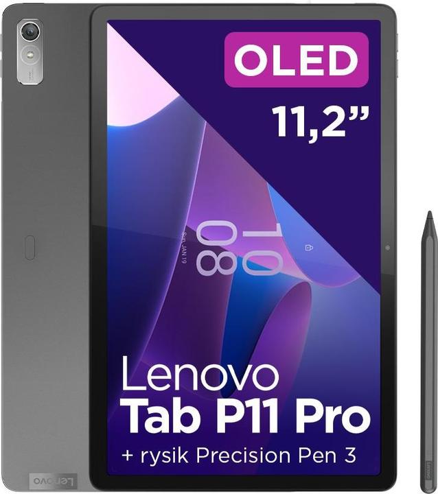Productafbeelding Lenovo TAB P11 Pro 2e generatie (TB132FU) 8 (Alleen WLAN, 11", 256 GB, Stormgrijs)