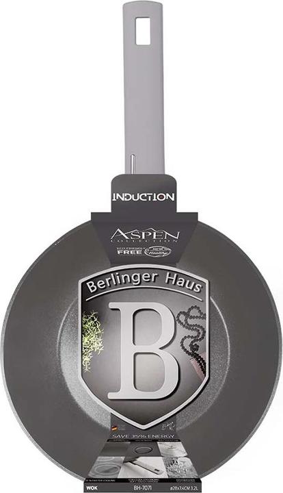 Produktbild BerlingerHaus Wok 28cm Aspen Collection (28 cm, Wok Pfanne, Aluminium)