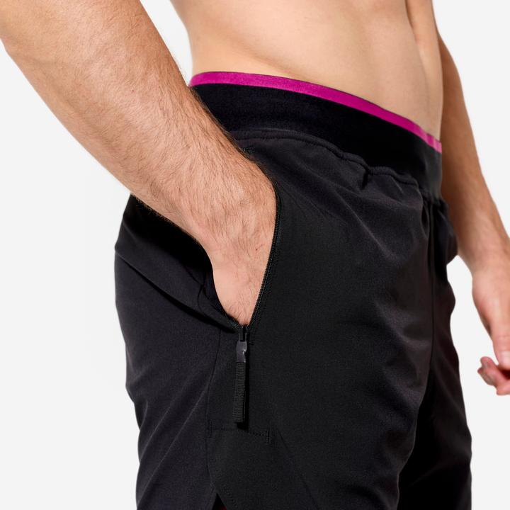Produktbild Domyos Shorts Herren Performance atmungsaktiv leicht Celliant - schwarz/violett (XXL)