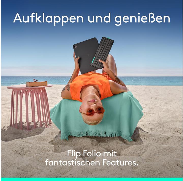 Immagine prodotto Logitech Flip Folio (CH, iPad Pro 13 2024 (M4), iPad Air 13 2024 (M2), iPad Air 13 2025)