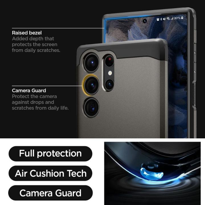 Actual product image Spigen Tough Armor (Samsung Galaxy S23 Ultra)