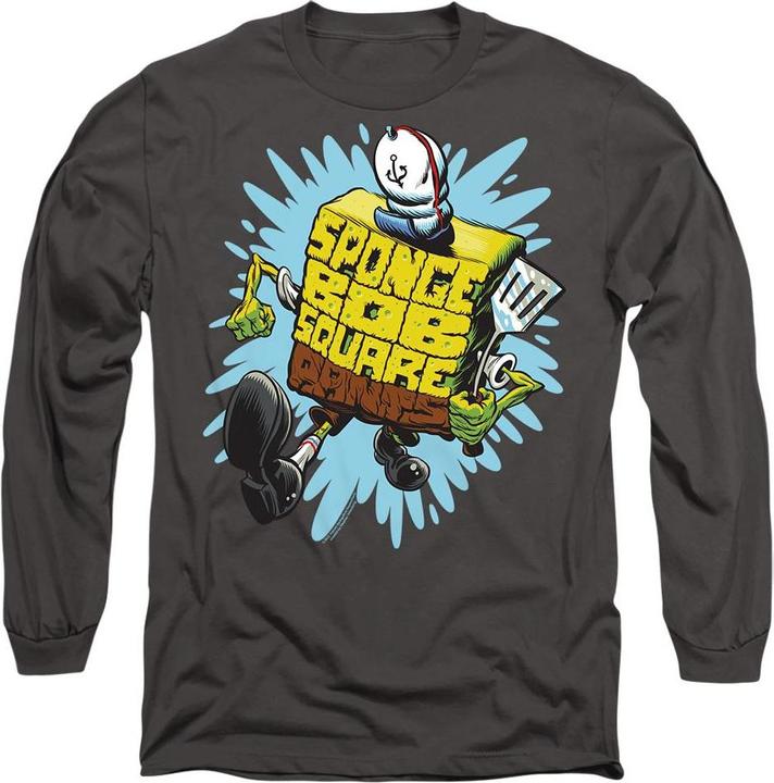 Immagine prodotto Spongebob Squarepants Maglietta Lettera Adulto Unisex (XXL)