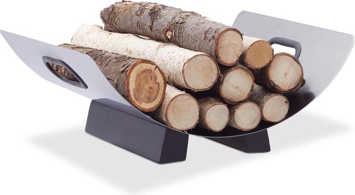 Image du produit Relaxdays Panier à bois pour cheminée (41 x 33 x 16 cm)