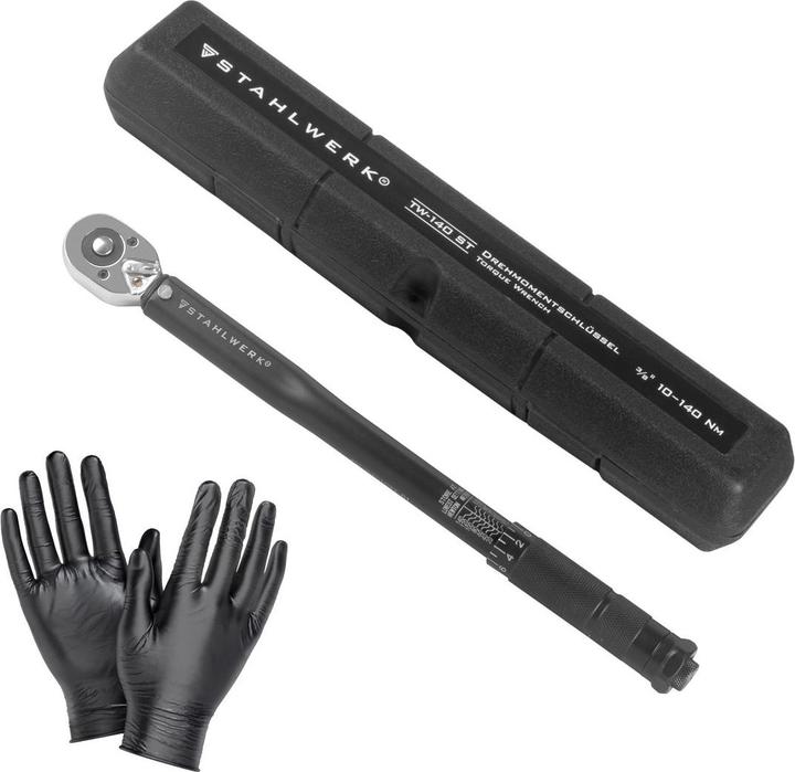 Produktbild Stahlwerk Drehmomentschlüssel TW-140 ST 10-140 Nm 3/8“ Zoll Umschaltknarre (3/8", 10 Nm, 140 Nm)