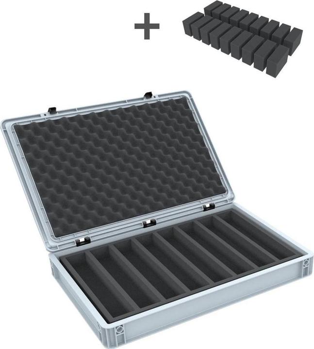 Feldherr EB22SET - Euro container for model railways, locomotives and vehicles - 8 bars for H0 gauge - l (Plastic)