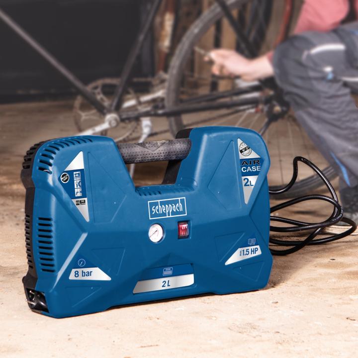 Actual product image Scheppach Compressor Aircase (8 bar, 2 l)