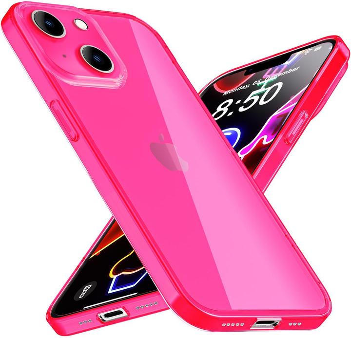 Produktbild Nalia Klar Transparente Neon Silikon Hülle (Apple iPhone 14 Plus)