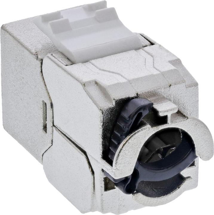 Produktbild InLine 24er Bulk-Pack ® Keystone RJ45 Buchse Slim, SNAP-In, Cat.8.1, integrierter Kabelbinder