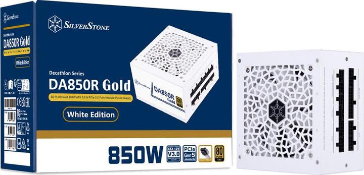 Actual product image Silverstone SST-DA850R-GMA-WWW - 80 PLUS Gold 850W ATX 3.0 & PCIe 5.0 Fully Modular Power Supply, wh (850 W)