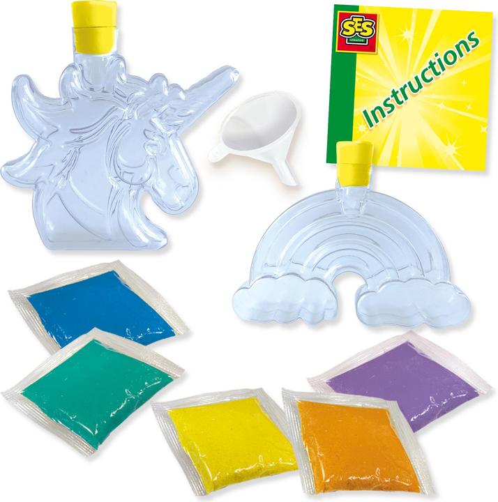 Image du produit Ses Bouteilles de sable coloré (Français, Allemand, Espagnol, Néerlandais, Anglais)